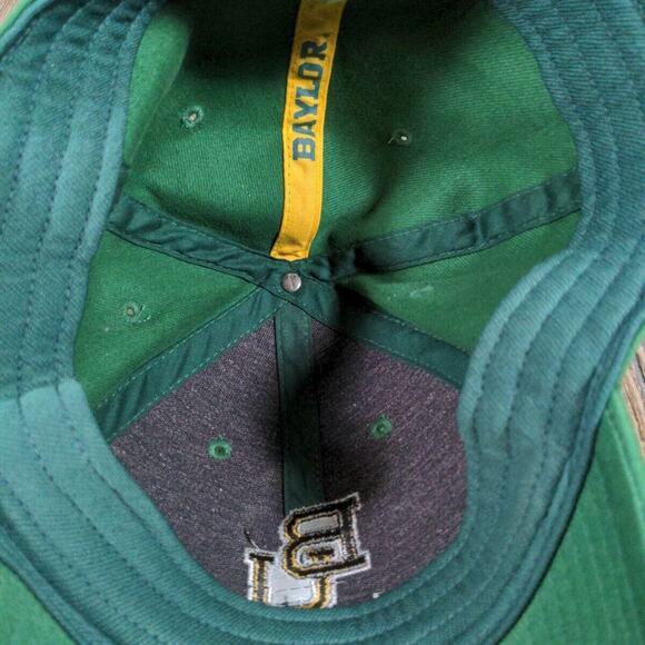 Baylor University Bears Nike Hat Cap Green Adult Stretch Fitted Medium M NCAA - Picture 7 of 9